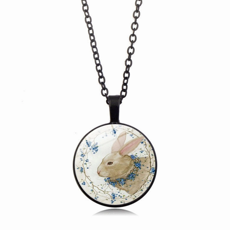 Wholesale Easter Rabbit Alloy Necklaces