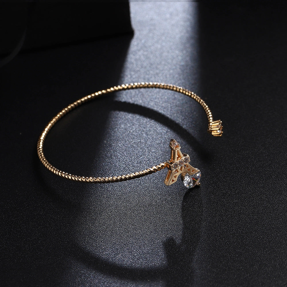 Wholesale Eiffel Tower Copper Bracelet