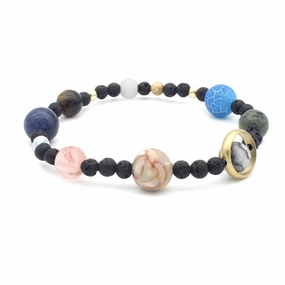 Wholesale Eight Big Planet Stone Bracelet