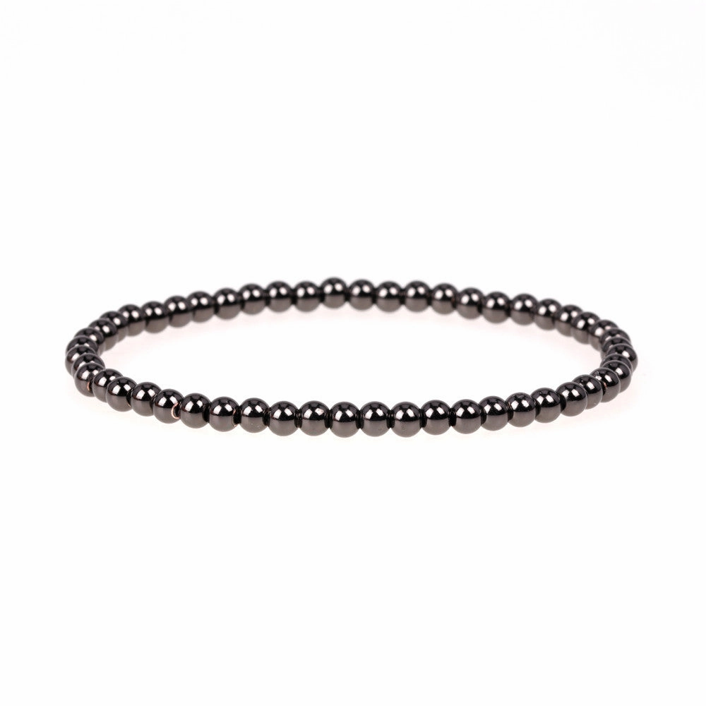 Wholesale Elastic Rope Beads Copper Plated Gold Beads Bracelet