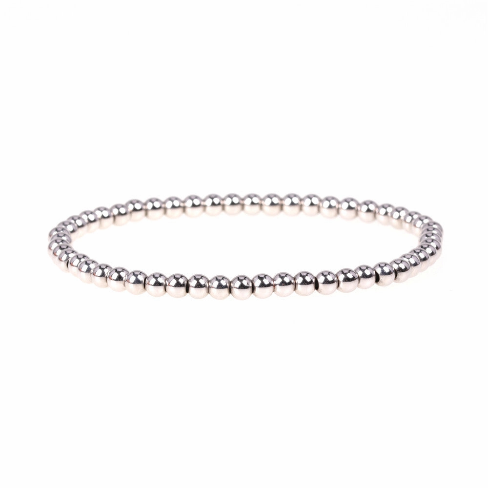 Wholesale Elastic Rope Beads Copper Plated Gold Beads Bracelet