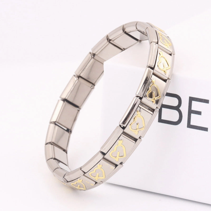 Wholesale Electroplated Stainless Steel Bracelet Stretch Bracelet Diy Material