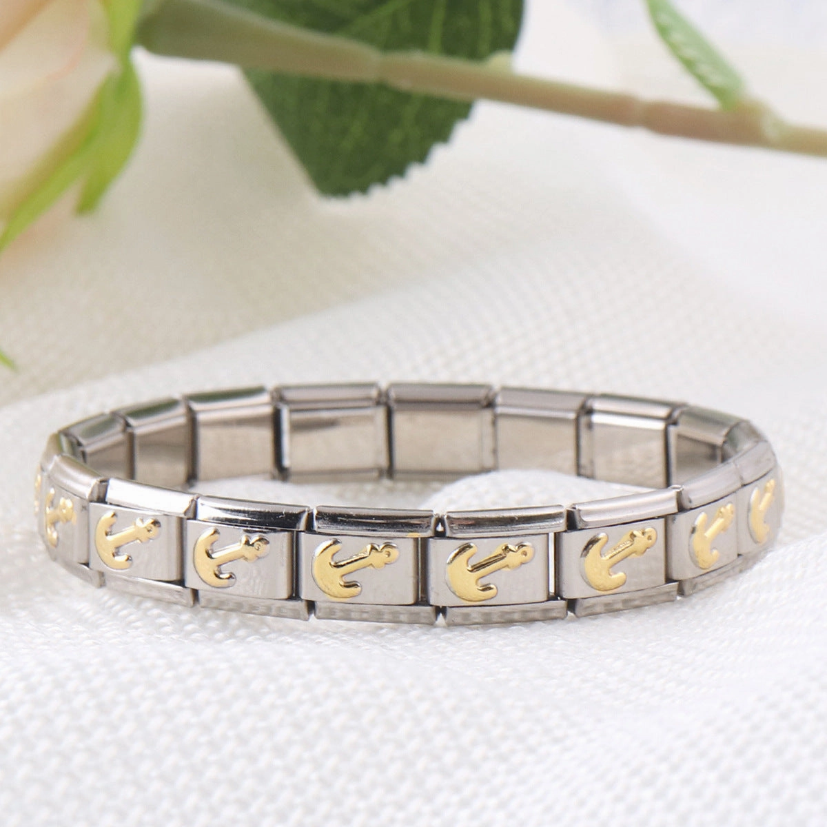 Wholesale Electroplated Stainless Steel Bracelet Stretch Bracelet Diy Material