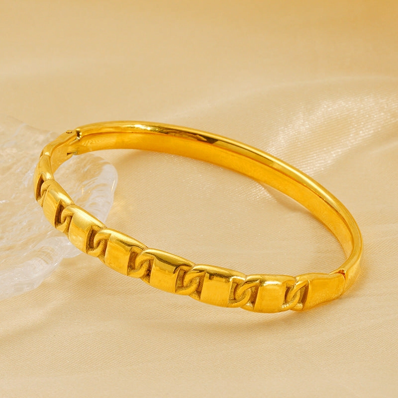 Wholesale Electroplating non-fading titanium steel bracelet buckle bracelet