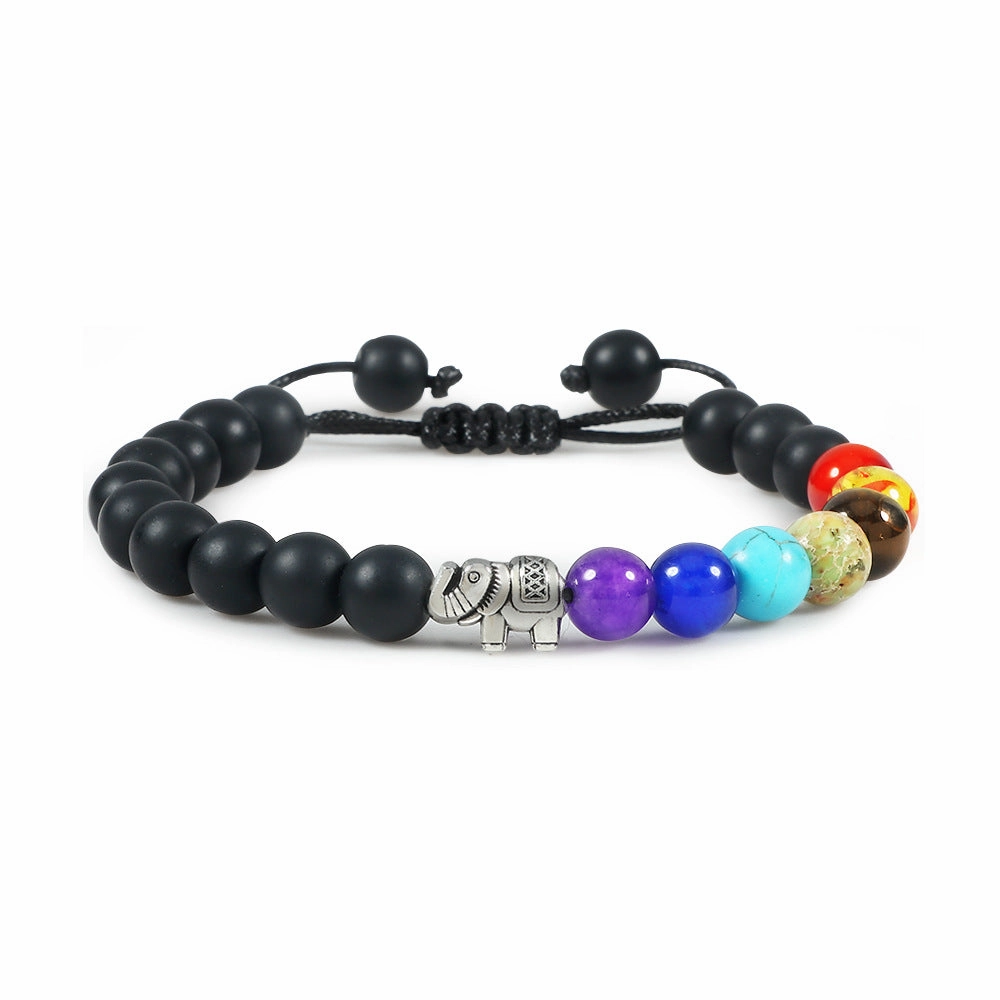 Wholesale Elephant Alloy Braided Adjustable Bracelet