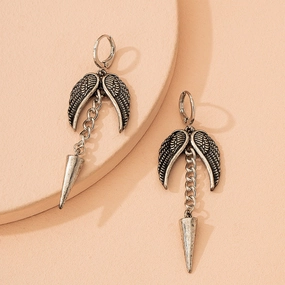 Wholesale Elven Wing Alloy Earrings