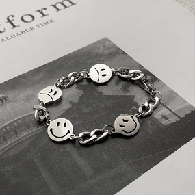 Wholesale Emotions Titanium Steel Expression Bracelet