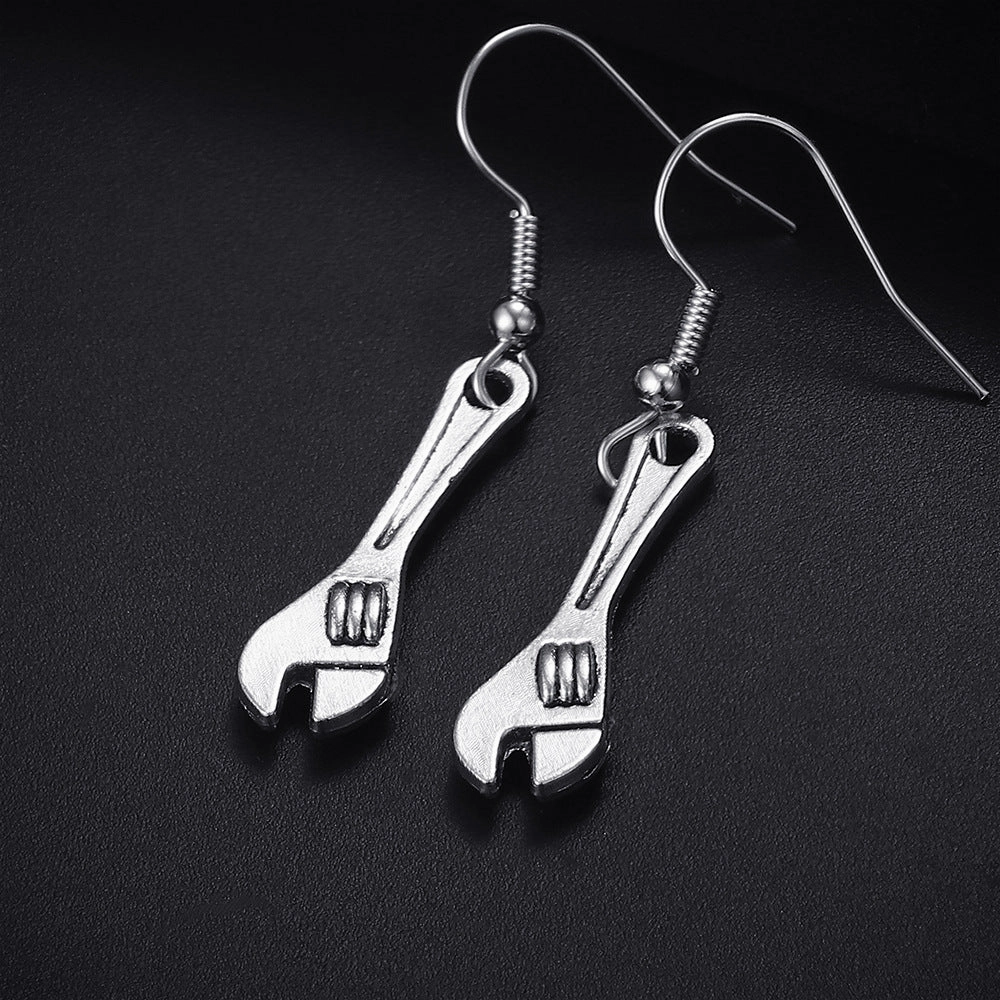 Wholesale Engineer Wrench Eye Pendant Earrings