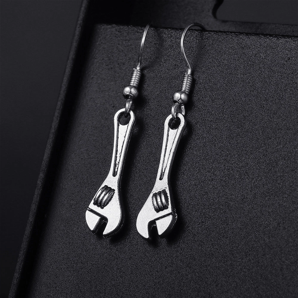 Wholesale Engineer Wrench Eye Pendant Earrings