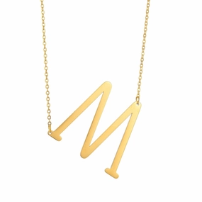 Wholesale English Big Letters Couple Pendant Necklaces
