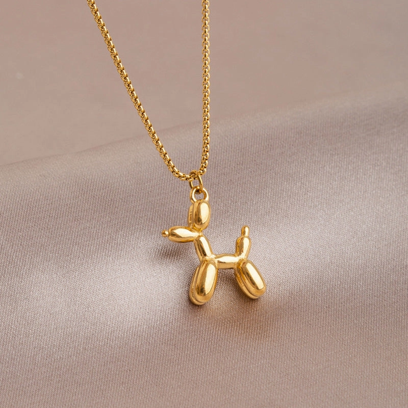 Wholesale English Letter Oval Brand Titanium Steel Non-fading Necklace Clavicle Chain