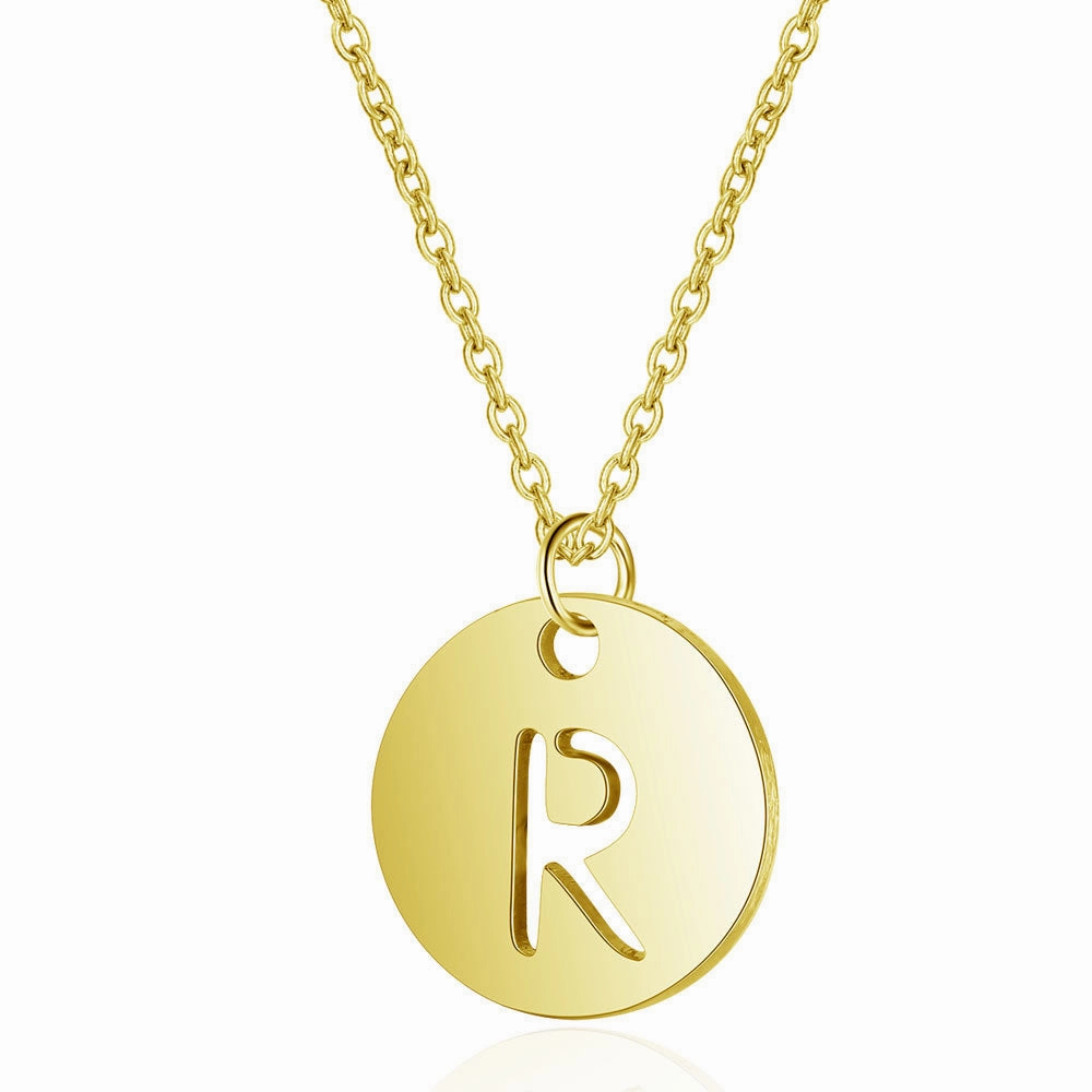 Wholesale English Letter Titanium Steel Necklaces