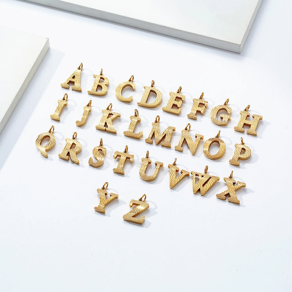 Wholesale English Letter Titanium Steel Necklaces