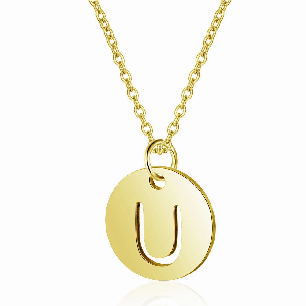 Wholesale English Letter Titanium Steel Necklaces