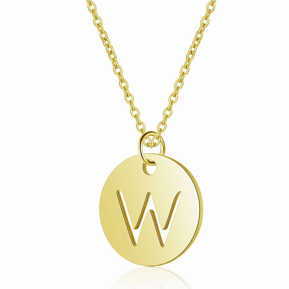 Wholesale English Letter Titanium Steel Necklaces