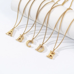 Wholesale English Letter Titanium Steel Necklaces