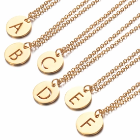 Wholesale English Letter Titanium Steel Necklaces