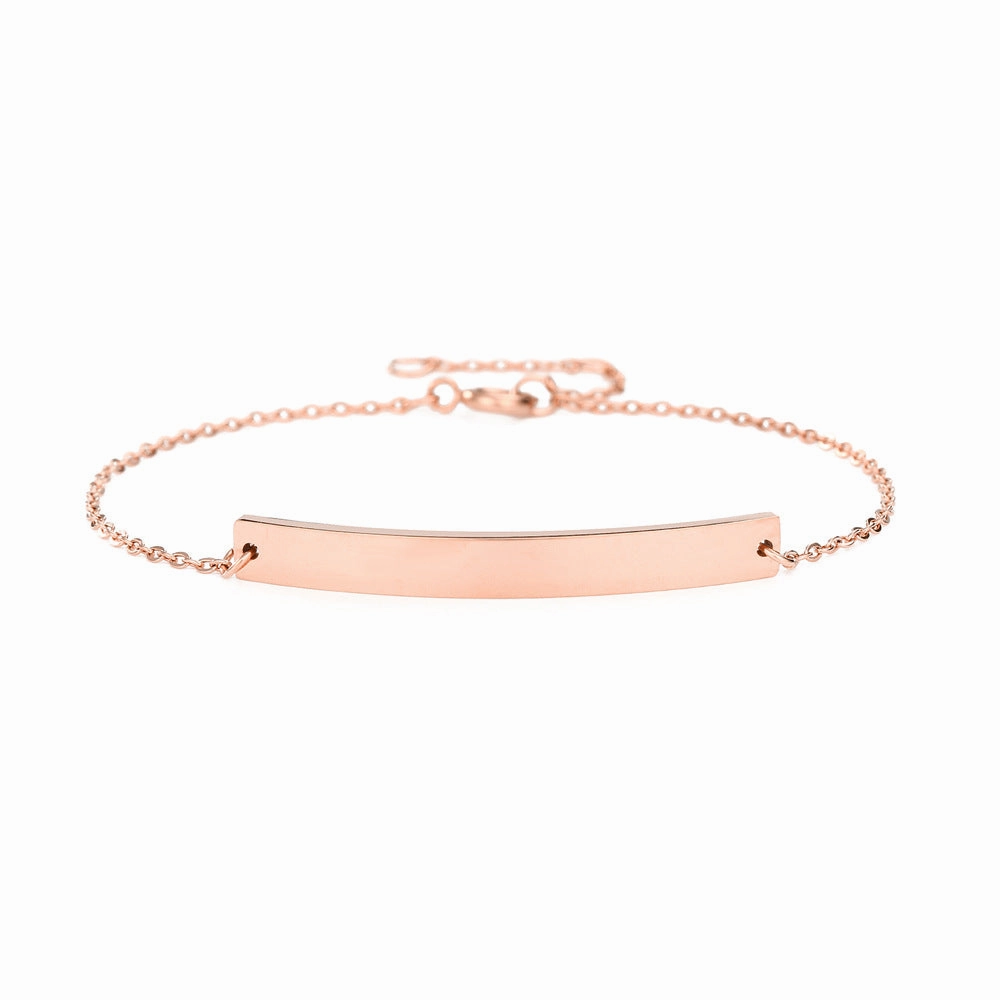 Wholesale Engraved Stainless Steel Non-fading Adjustable Bracelet