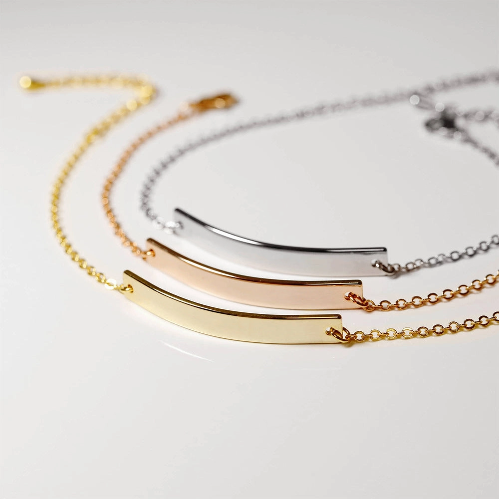 Wholesale Engraved Stainless Steel Non-fading Adjustable Bracelet