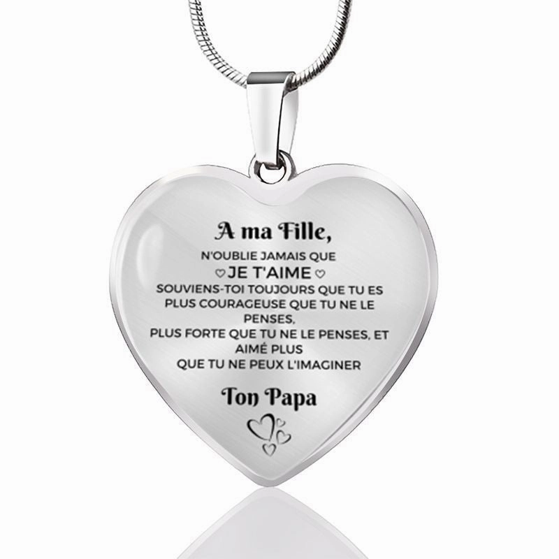 Wholesale Epoxy Film Titanium Steel Necklaces