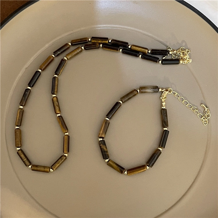 Wholesale Ethnic Metal Agate Beads Necklaces