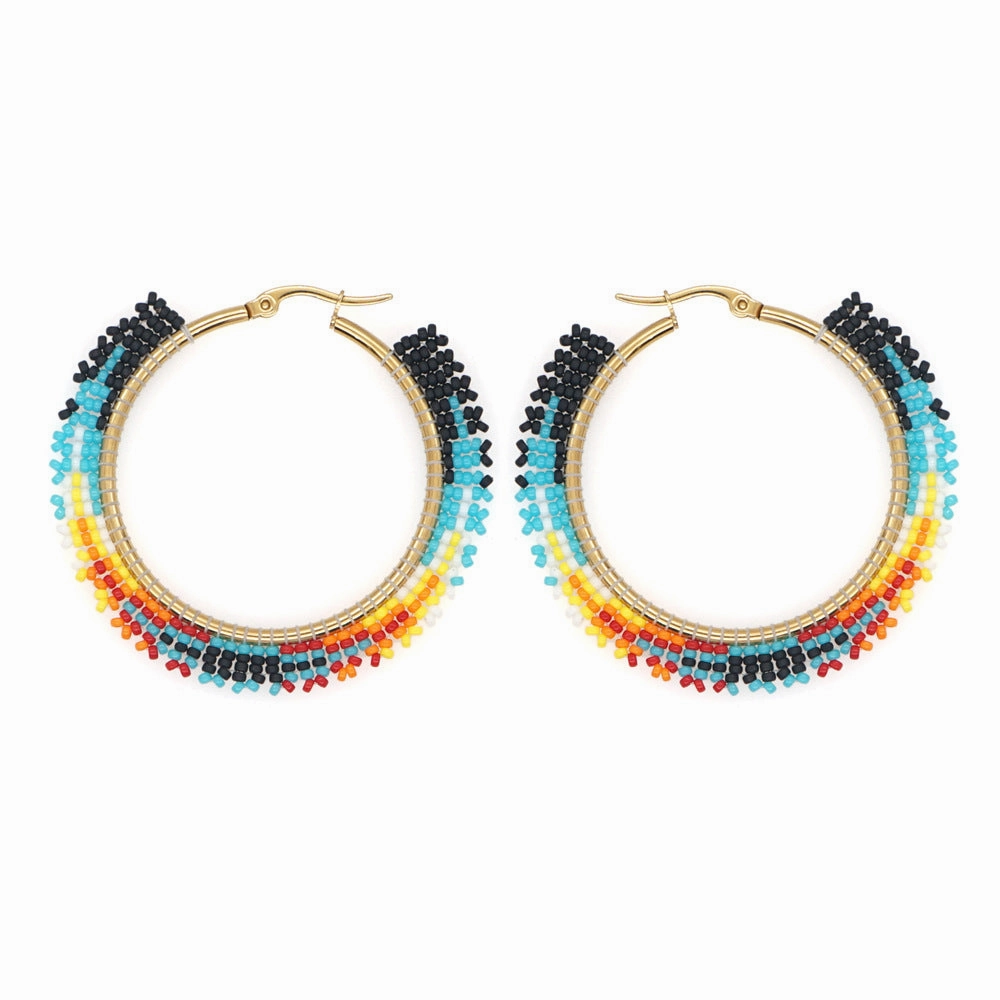 Wholesale Ethnic Rice Beads Earrings