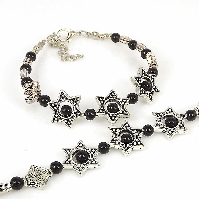 Wholesale Ethnic Silver Beads Alloy Bracelet