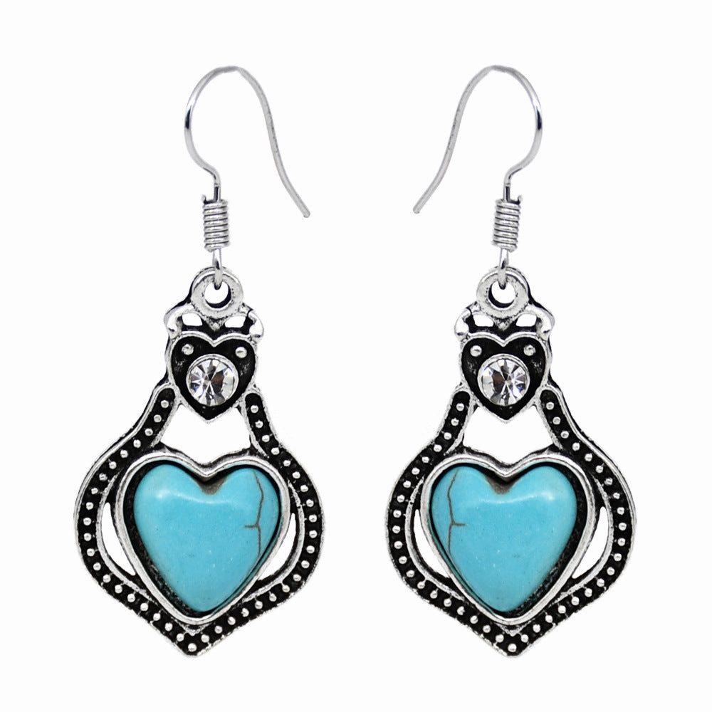 Wholesale Ethnic Style Owl Animal Flower Color Alloy Earrings
