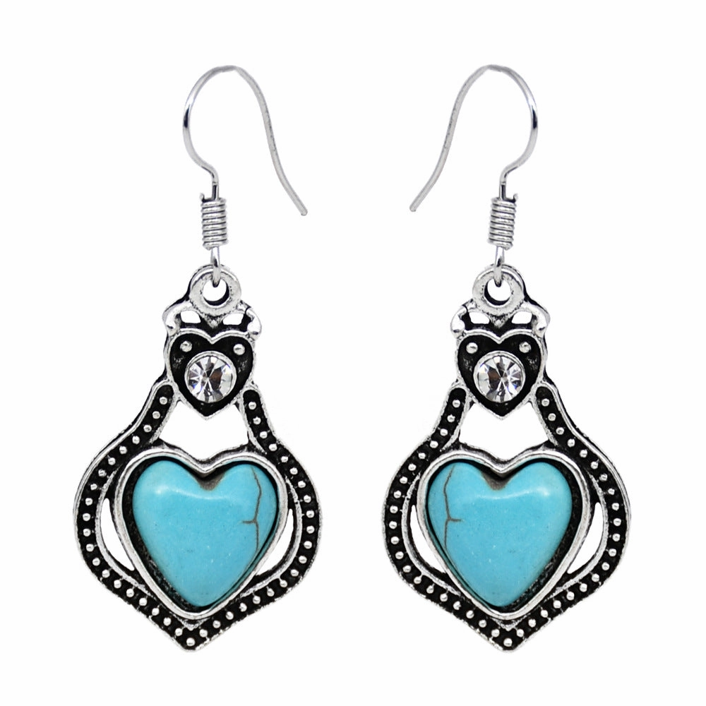 Wholesale Ethnic Style Owl Animal Flower Color Alloy Earrings