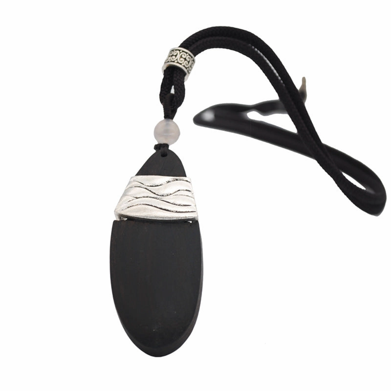 Wholesale ethnic style sweater chain handmade long wooden bead string