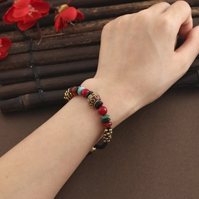 Wholesale Ethnic Style Turquoise Handwoven Bracelet