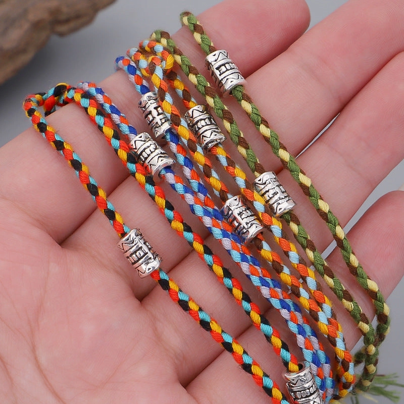 Wholesale Ethnic Wind Buddha Head Cotton Thread Bracelet