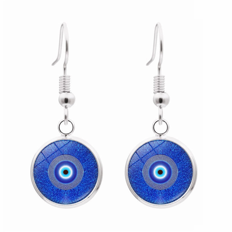 Wholesale Evil Eye Metal Earrings