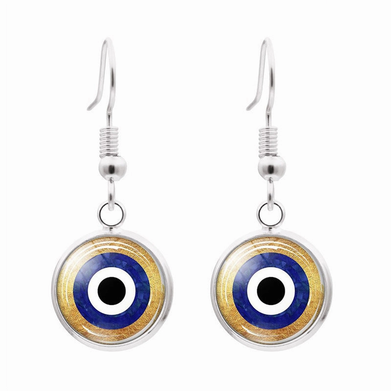 Wholesale Evil Eye Metal Earrings