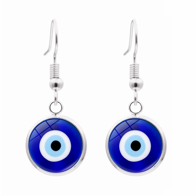 Wholesale Evil Eye Metal Earrings