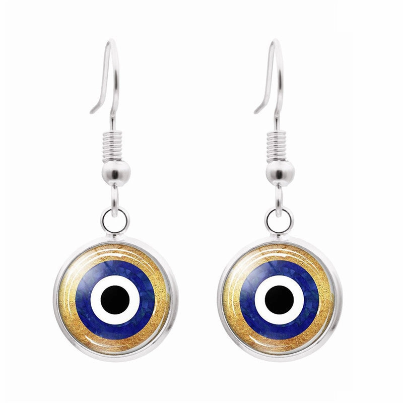 Wholesale Evil Eye Metal Earrings