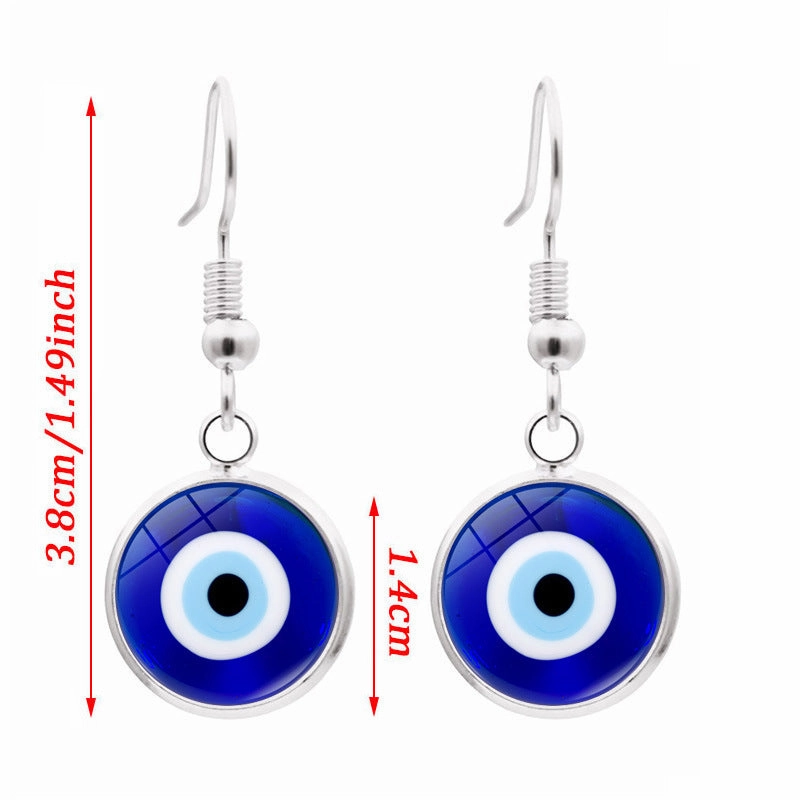 Wholesale Evil Eye Metal Earrings