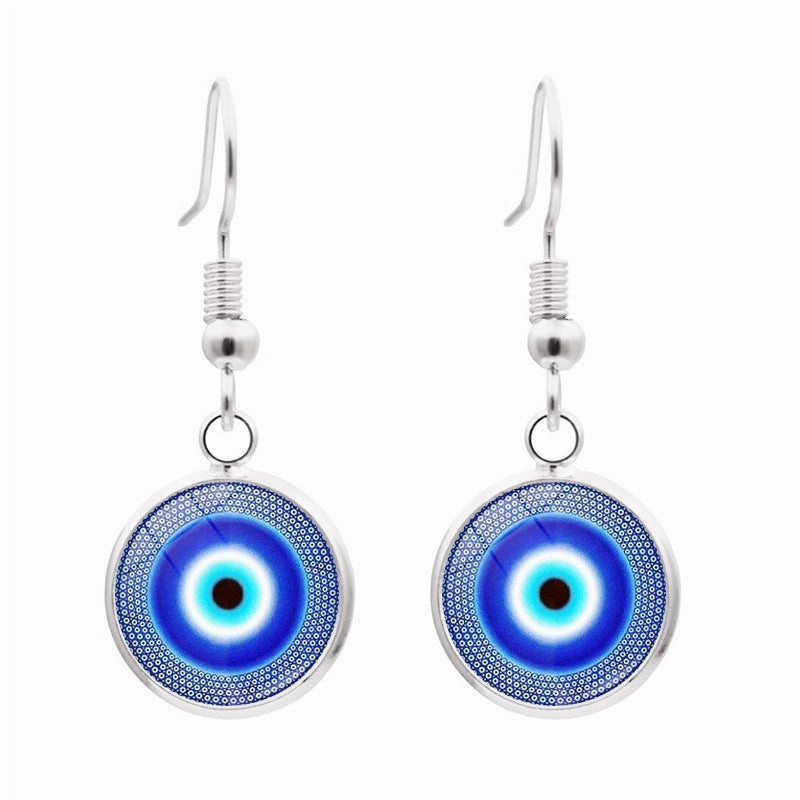 Wholesale Evil Eye Metal Earrings