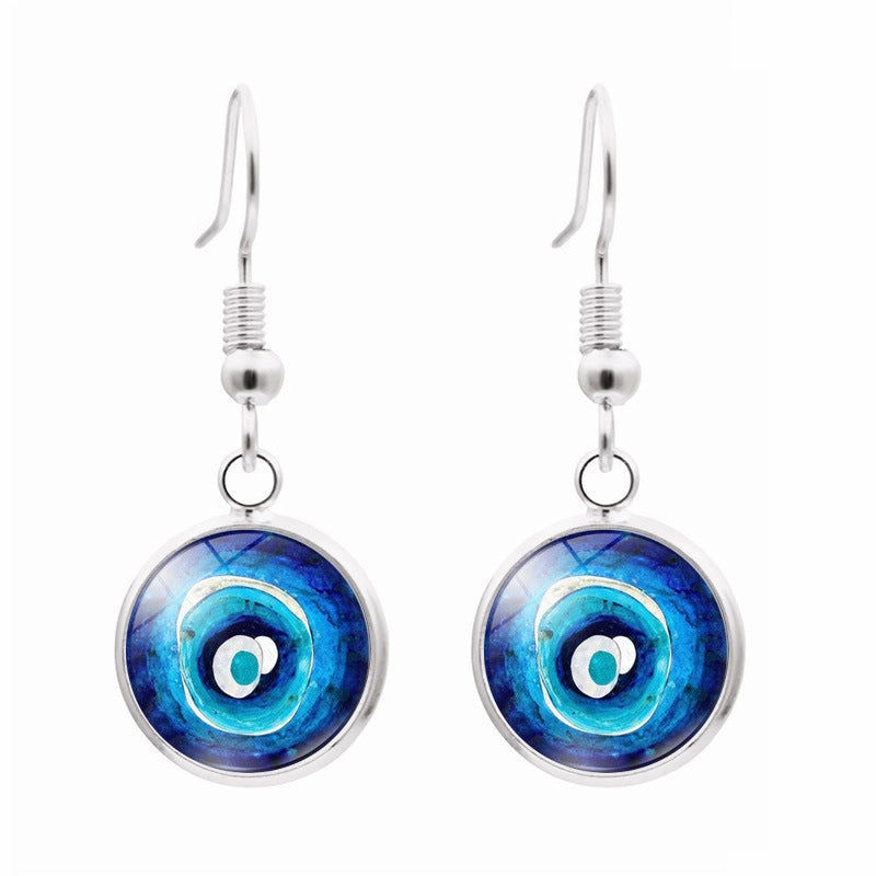 Wholesale Evil Eye Metal Earrings