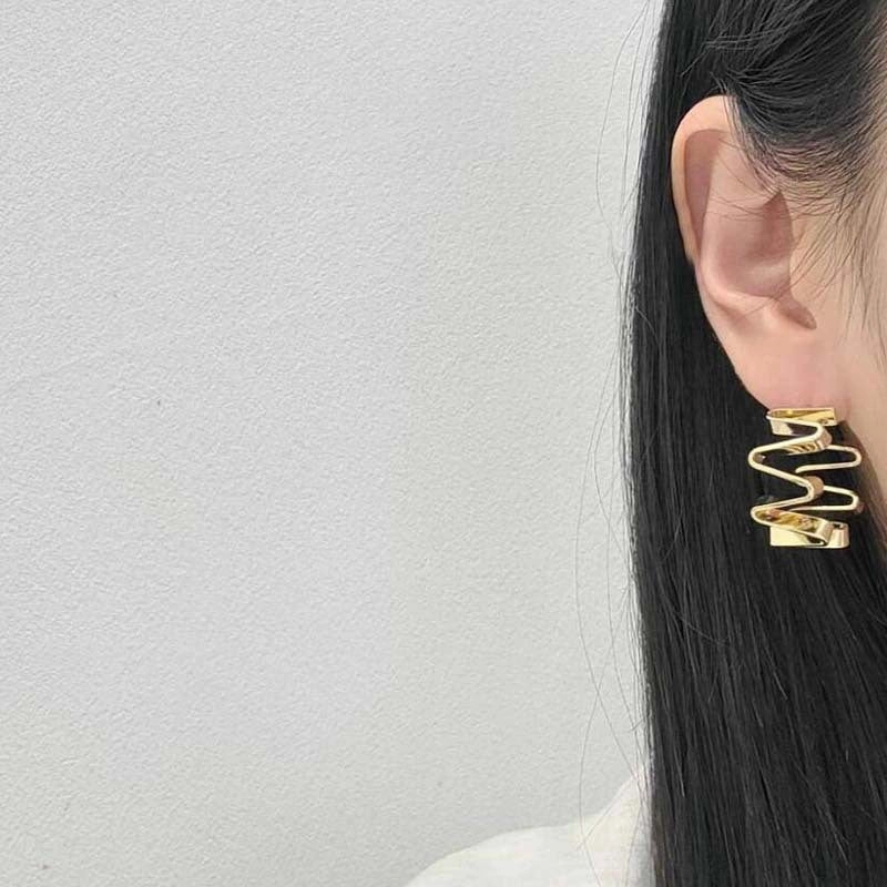 Wholesale Exaggerated Irregular Shaped Copper Earrings