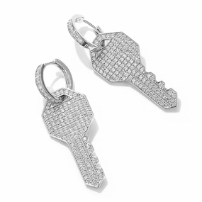 Wholesale Exaggerated Key Earrings