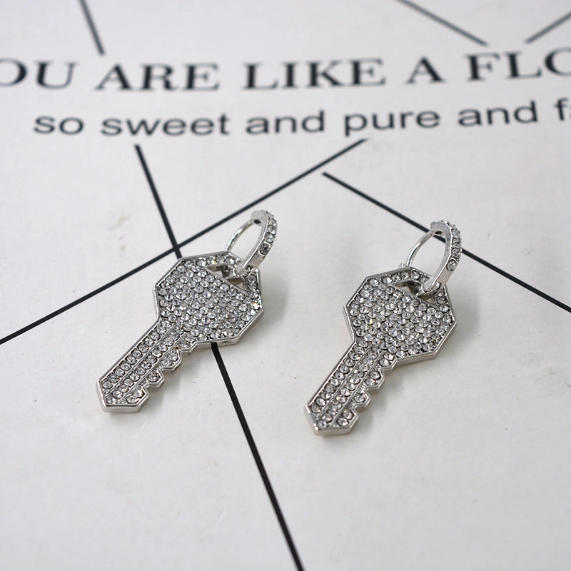 Wholesale Exaggerated Key Earrings