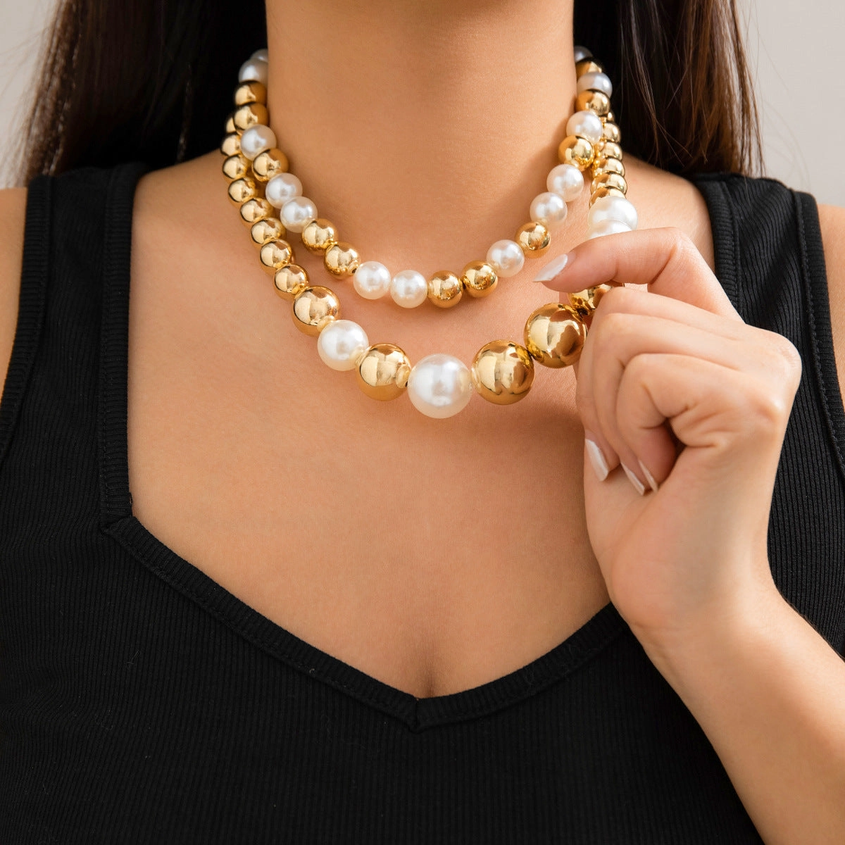 Wholesale Exaggerated Large Bead Pearl Necklaces