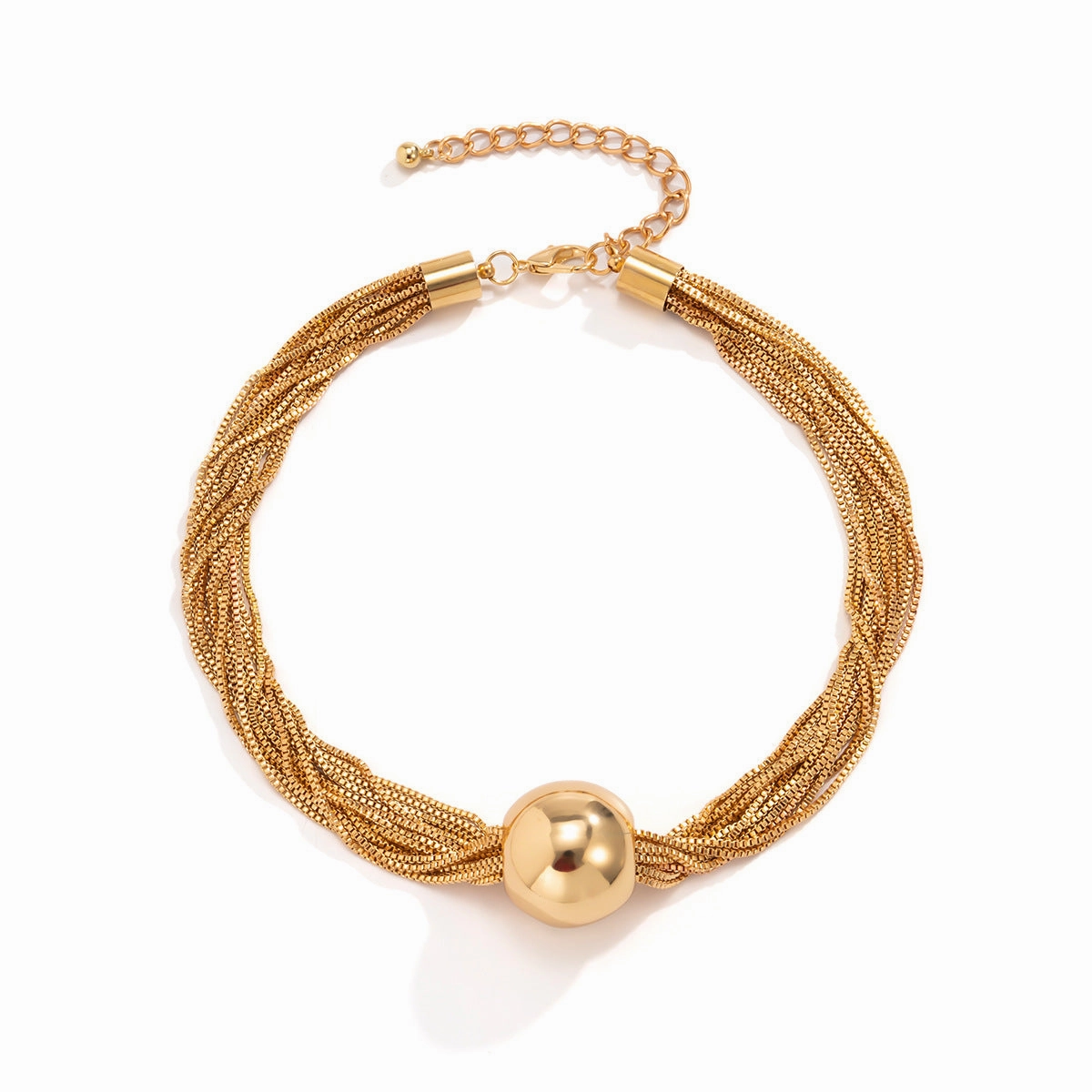 Wholesale Exaggerated Metal Ball Necklaces