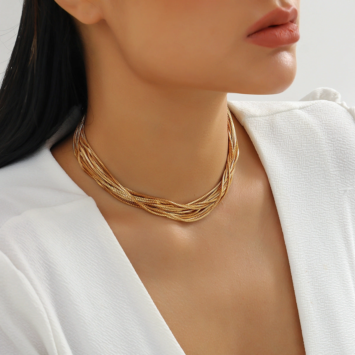 Wholesale Exaggerated Metal Ball Necklaces
