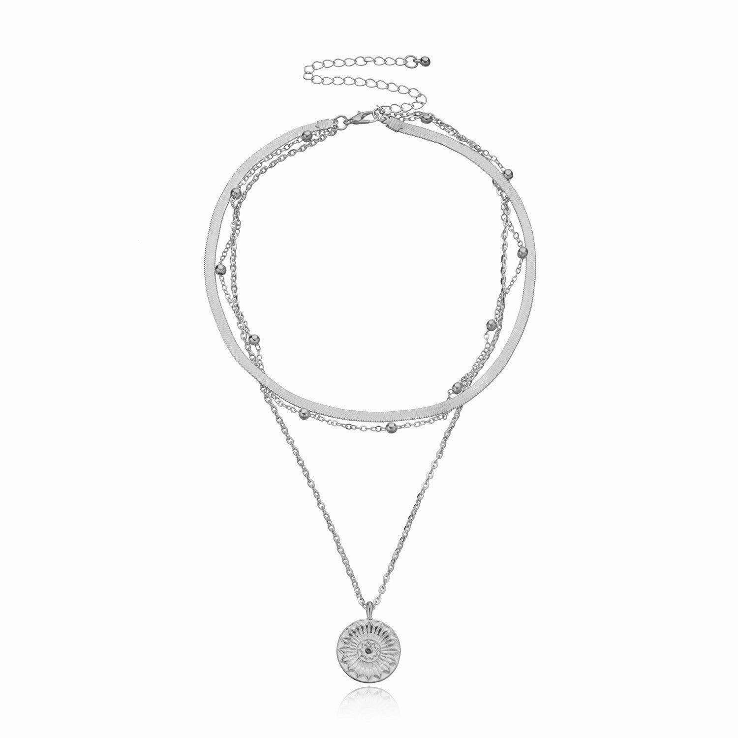 Wholesale Exaggerated Multi-layer Alloy Necklaces