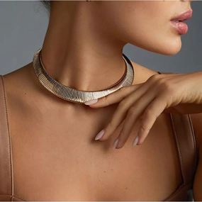 Wholesale Exaggerated Snake Bone Lines with Multi-layer Metal Collars