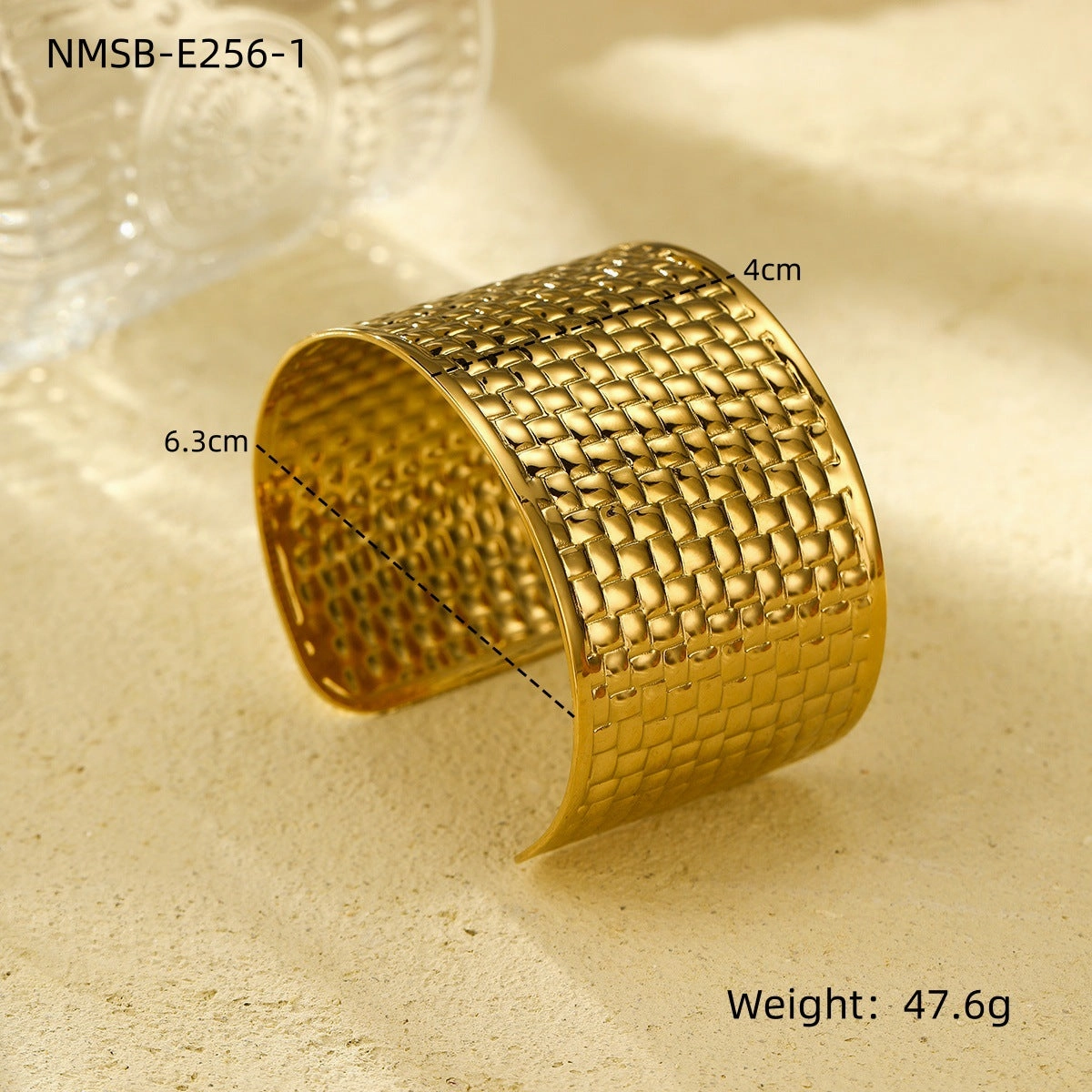 Wholesale Exaggerated titanium steel bracelet wide open stainless steel bracelet