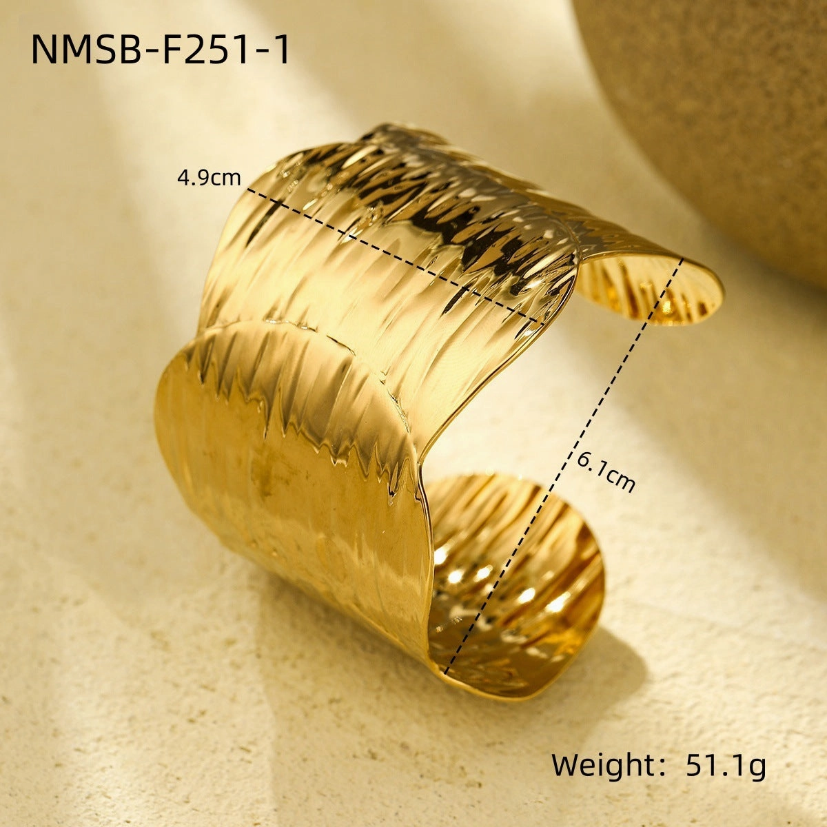 Wholesale Exaggerated titanium steel bracelet wide open stainless steel bracelet