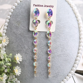 Wholesale Extra Long Crystal Boho Earrings